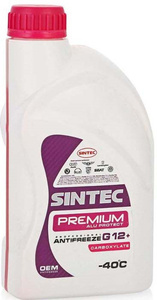 SINTEC 1 antifreeze( к) Антифриз   Розовый  1,0кг   SINTEC PREMIUM   40 С  G-12 