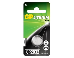 GP CR2032 U1 Батарейка   Литиевая LITHIUM CR2032 U1   3V (в блист. 1шт.) 
