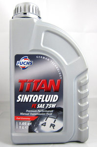 TITAN Sintofluid FE 75W Масло трансмис.   МКПП Titan Sintofluid FE 75W GL4    1L  СИНТ.