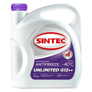 SINTEC 5 antifreeze( к) Антифриз   Сиреневый  5,0кг   SINTEC UNLIMITED   40 С  G12++ 