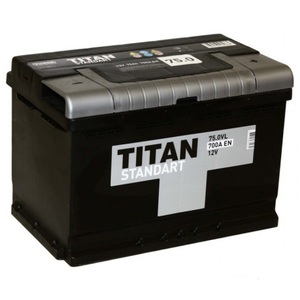 TITAN 6CT-75.0 VL/ST Акб   Свинц./кислот. европ.  75AЧ    STANDART  12V  650A  R+ 