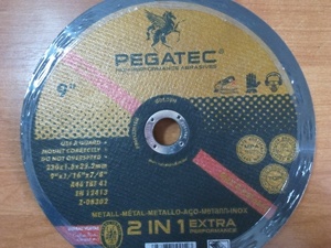 PEGATEC K25157 Абразивы   Диск Отрезн. по металу  230*1.6*22.2mm