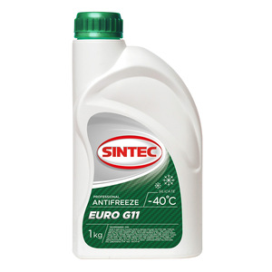 SINTEC 1 antifreeze( з) Антифриз   Зелёный  1,0кг   SINTEC EURO   40 C  G11 