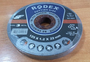 RODEX K25156 Абразивы   Диск Отрезн. по металу  125*1,2*22mm