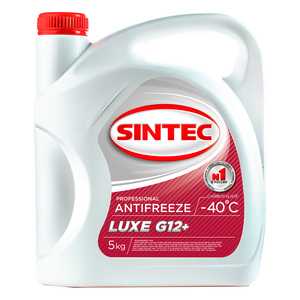 SINTEC 5 antifreeze( к) Антифриз   Красный  5,0кг   SINTEC LUX   40 С  G12+ 