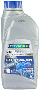 RAVENOL LS-1L Масло трансмис.   МКПП LS 75W90 1L  GL-5  ДИФФЕРЕНЦ. САМОБЛОК. Синтетическое трансмиссионное масло для самоблокирующихся дифференциалов.
