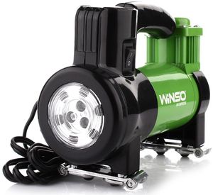 WINSO 121000 Насос для шин   Компрессор + фонарик LED 150W  R14 37L/min 